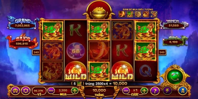 Bí quyết chơi slots kho báu tứ linh Sunwin