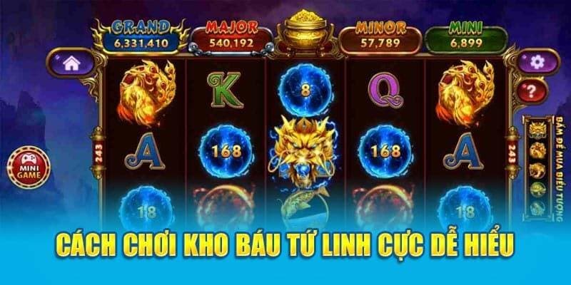 Hướng dẫn cách chơi slots kho báu tứ linh